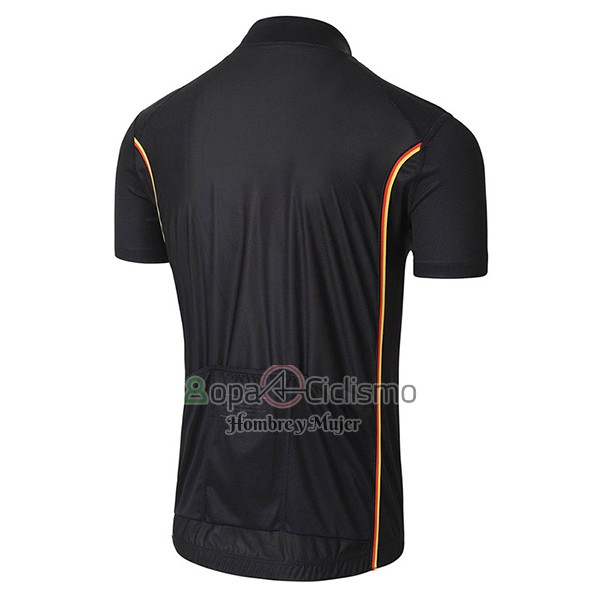 Tour DE Francia Ropa Ciclismo Culotte Corto 2017 Hombre Mangas Cortas Negro